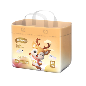 Fraldas macias e respir&aacute;veis ​​tamanho M, absorvidas instantaneamente