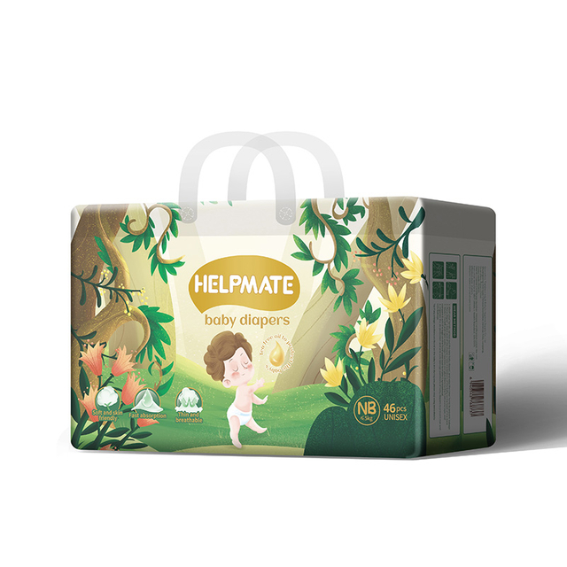 Fraldas para beb&ecirc;s superabsorventes tamanho NB, &agrave; prova de vazamentos e confort&aacute;veis