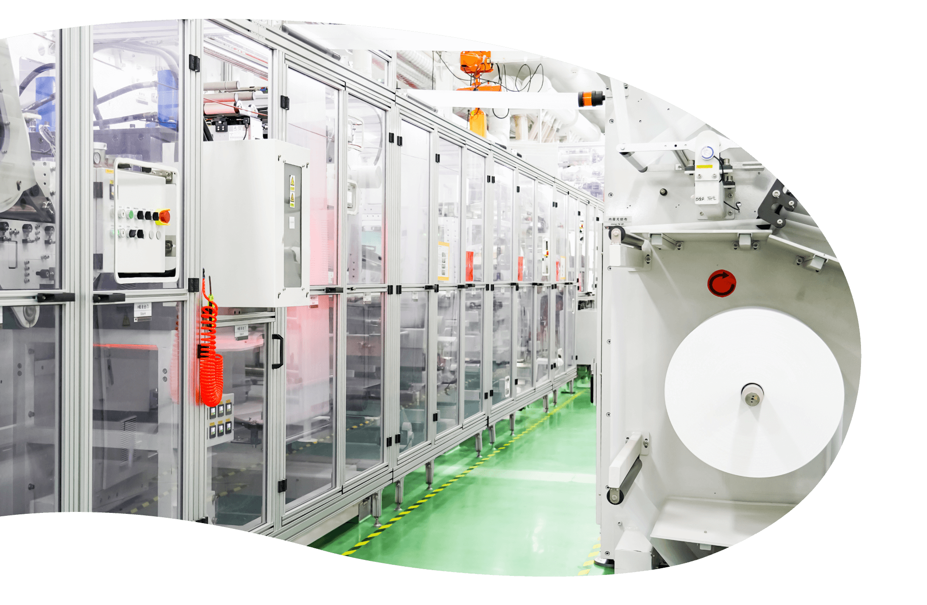 Linha de fabrica&ccedil;&atilde;o de alta velocidade de fraldas para beb&ecirc;s Helpmate