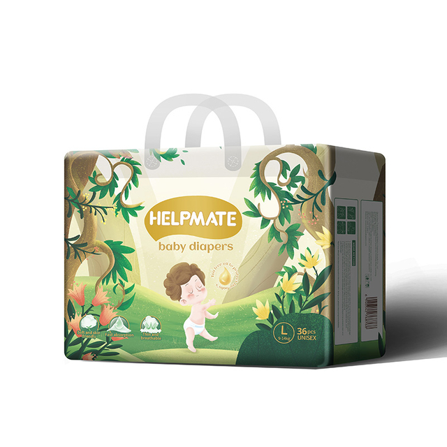 Fraldas para beb&ecirc;s superabsorventes tamanho L, &agrave; prova de vazamentos e confort&aacute;veis