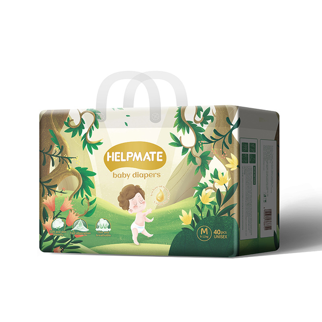 Fraldas para beb&ecirc;s superabsorventes tamanho M, &agrave; prova de vazamentos e confort&aacute;veis