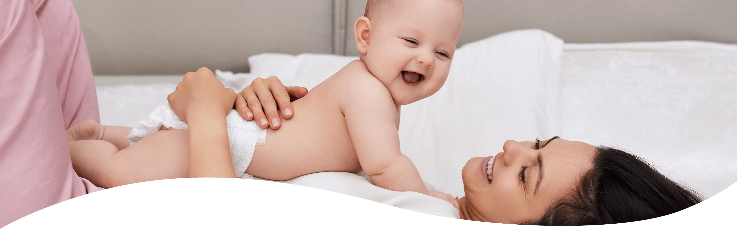 Banner de servi&ccedil;o de conforto de fraldas para beb&ecirc;s Helpmate